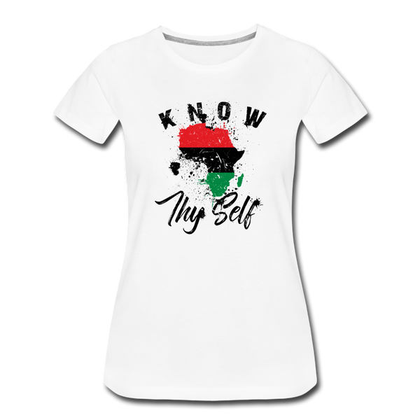 Know Thy Self Women’s Premium T-Shirt - white