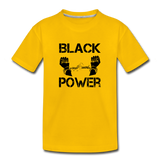 Children's Black Power T-shirt - sun yellow
