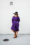 Be Chic Dress- Purple
