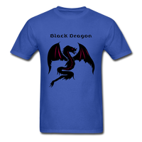 Black Dragon T-shirt - royal blue