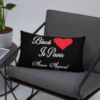 Black Love Pillow - Amun Apparel 