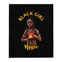 Black Girl Magic Throw Blanket  50x60