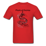 Big Kid's Musical Genius T-shirt - red