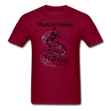 Big Kid's Musical Genius T-shirt - burgundy