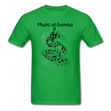 Big Kid's Musical Genius T-shirt - bright green