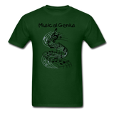 Big Kid's Musical Genius T-shirt - forest green