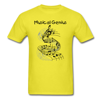 Big Kid's Musical Genius T-shirt - yellow