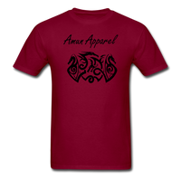 Tribal Dragon T-shirt - burgundy