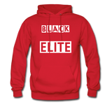 Black Elite Hoodie - red