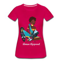 Women's Tribal Love T-Shirt - dark pink