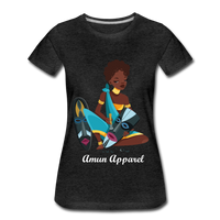 Women's Tribal Love T-Shirt - charcoal gray