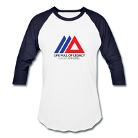 Amun Apparel Baseball T-Shirt - white/navy