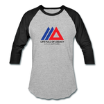 Amun Apparel Baseball T-Shirt - heather gray/black