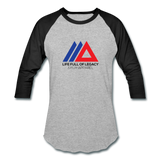 Amun Apparel Baseball T-Shirt - heather gray/black
