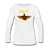 Maat Women's Slim Fit Long Sleeve T-Shirt - white