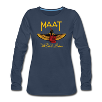 Maat Women's Slim Fit Long Sleeve T-Shirt - navy
