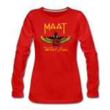 Maat Women's Slim Fit Long Sleeve T-Shirt - red