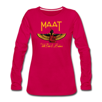 Maat Women's Slim Fit Long Sleeve T-Shirt - dark pink