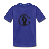 Black Knowledge Kids' Premium T-Shirt - royal blue
