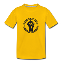 Black Knowledge Kids' Premium T-Shirt - sun yellow