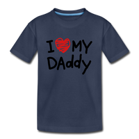 Love Daddy Premium Kid's T-Shirt - navy