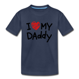 Love Daddy Premium Kid's T-Shirt - navy