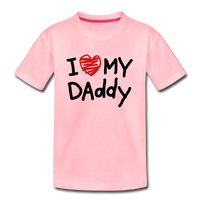 Love Daddy Premium Kid's T-Shirt - pink