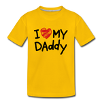 Love Daddy Premium Kid's T-Shirt - sun yellow