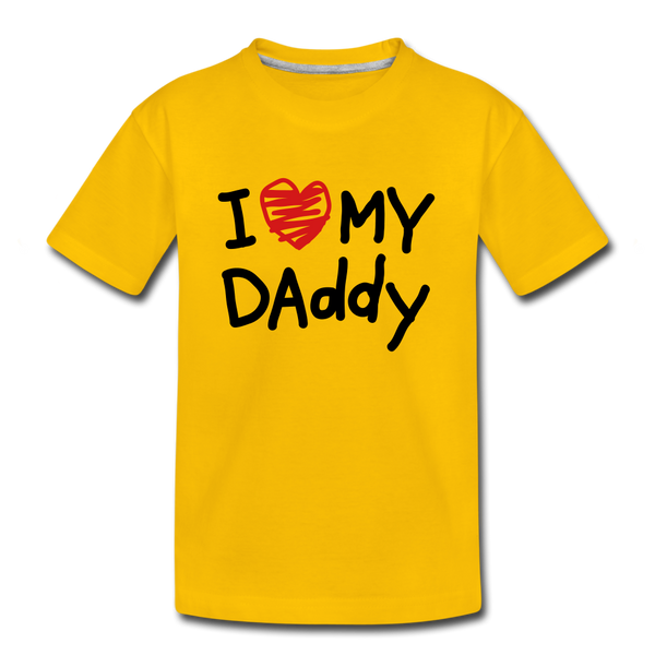 Love Daddy Premium Kid's T-Shirt - sun yellow