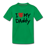 Love Daddy Premium Kid's T-Shirt - kelly green