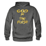 God In The Flesh Hoodie - charcoal gray