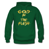 God In The Flesh Hoodie - forest green