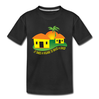 It Takes A Village Organic Toddler T-Shirt - black