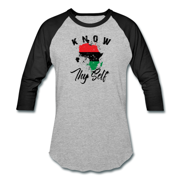 Know Thy Self Sports T-Shirt - heather gray/black