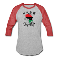 Know Thy Self Sports T-Shirt - heather gray/red
