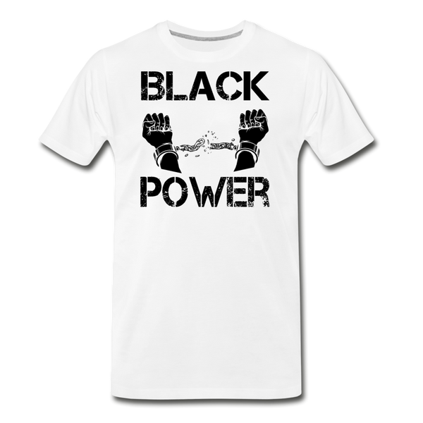 Black Power T-Shirt - white