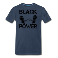 Black Power T-Shirt - navy