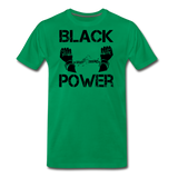 Black Power T-Shirt - kelly green