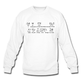 Metu Neter Crewneck Sweatshirt - white