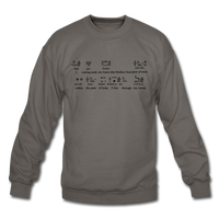 Metu Neter Crewneck Sweatshirt - asphalt gray