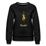 Bastet Cat Goddess Sweatshirt - black