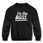 Children's The Boss Crewneck Sweatshirt - black