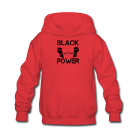 Kids' Black Power Hoodie - red