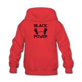 Kids' Black Power Hoodie - red