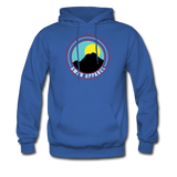 Men's Black Mpuntain Hoodie - royal blue