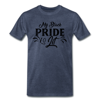 Black Pride T-Shirt - heather blue