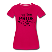 Women’s Black Pride T-shirt - dark pink