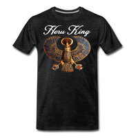 Heru King Premium T-Shirt - charcoal gray