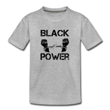Children's Black Power T-shirt - heather gray