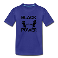 Children's Black Power T-shirt - royal blue